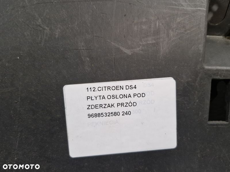 citroen ds4 płyta osłona pod zderzak przód przednia 9688532580 - 9