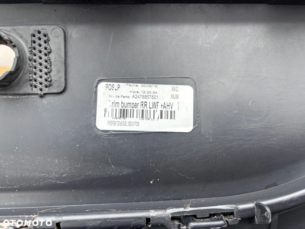 Mercedes GLB W247 X247 Dyfuzor Dokładka Tylna Zderzaka Tył A2478857601 Czarny Chrom Pod Hak Zderzak Tylny A2478857501 NightBlack - 10