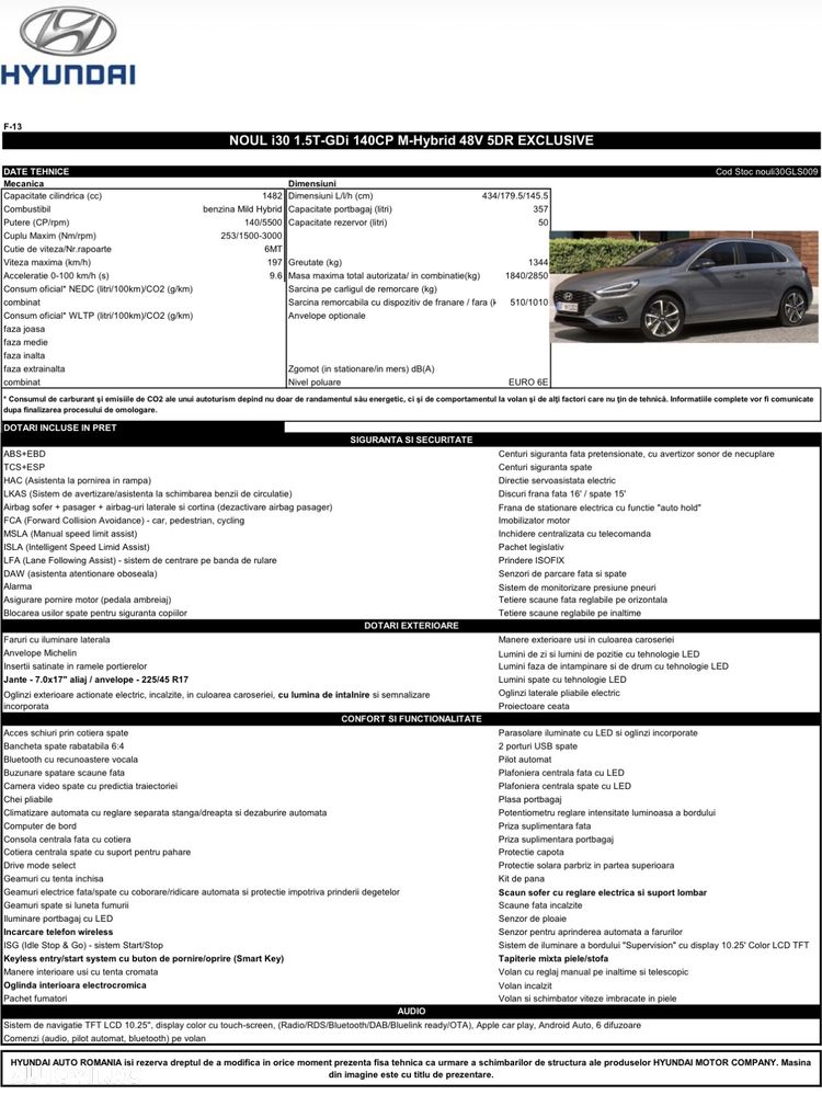 HYUNDAI i30 2024 — imagine 21