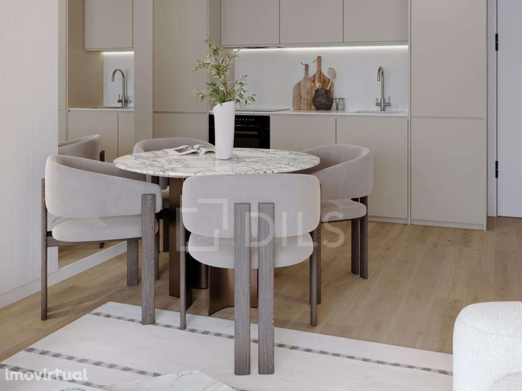 Apartamento T1 com varanda em novo empreendimento, em Matosinhos Sul - Grande imagem: 4/60