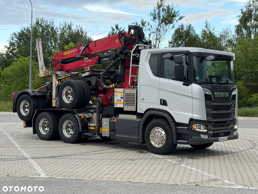 Scania 590R V8 z palfinger s270L z Niemiec od właściciela 2021/22 perfekcyjny stan do drewna drzewa dłużyce z wózkiem DOLL 6x4 ASO SCANIA KONTRAKT - 3