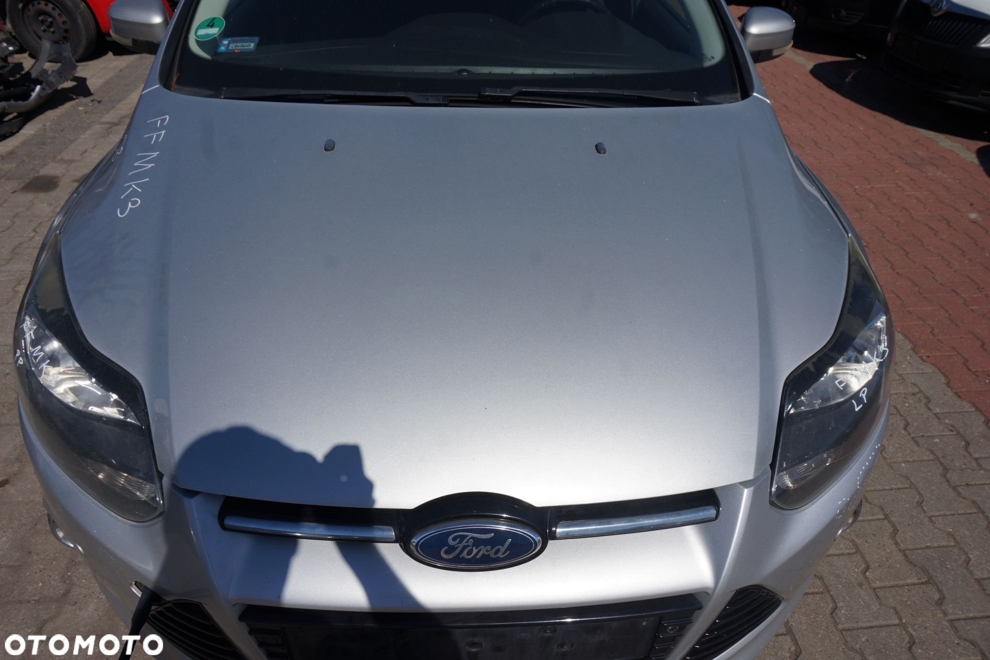 MASKA ZDERZAK BŁOTNIKI LAMPY FOCUS III MK3 OB 0B  FORD 2010-2014 SREBRNY PRZÓD KOMPLETNY - 2