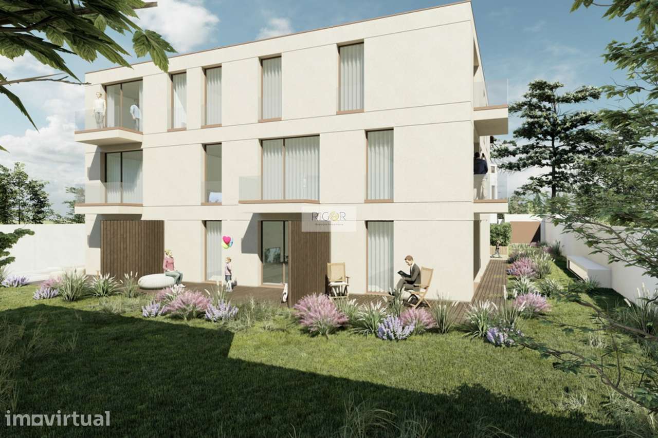 Apartamentos T1 com terraço em novo condomínio fechado, entre a praia - Grande imagem: 5/9