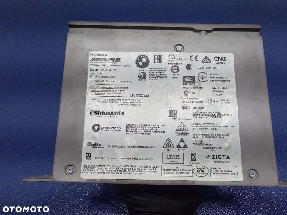 BMW 3 G20 G21 18- RADIO MODUŁ NAWIGACJA 5A071E6 - 6