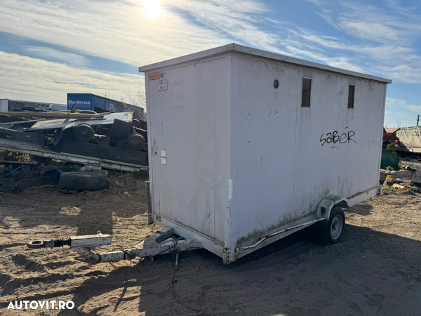 Remorca Container Vestiar / Depozit / Organizare Santier : 4 BUC : cu ACTE