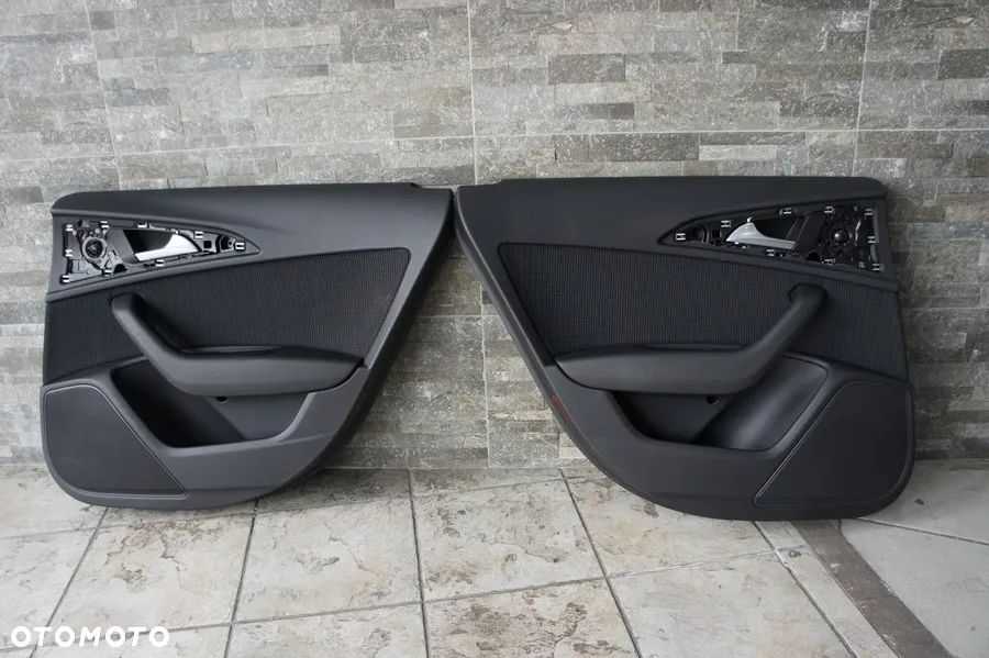 NR 53 Boczki drzwi  tylne do AUDI A6 4G0 wstawki materiałowe - 1