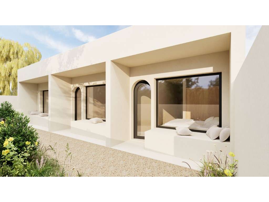 Terreno com projeto aprovado moradia V3 com piscina no Carvalhal - Grande imagem: 2/6