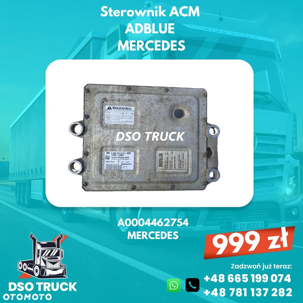 Sterownik ACM adblue A0004462754 Mercedes MP ACTROS AXOR ATEGO - 1