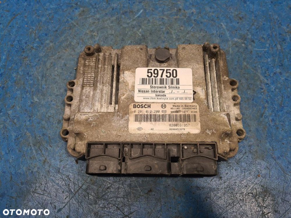 NISSAN INTERSTAR STEROWNIK SILNIKA 0281012200 ZD30 - 1