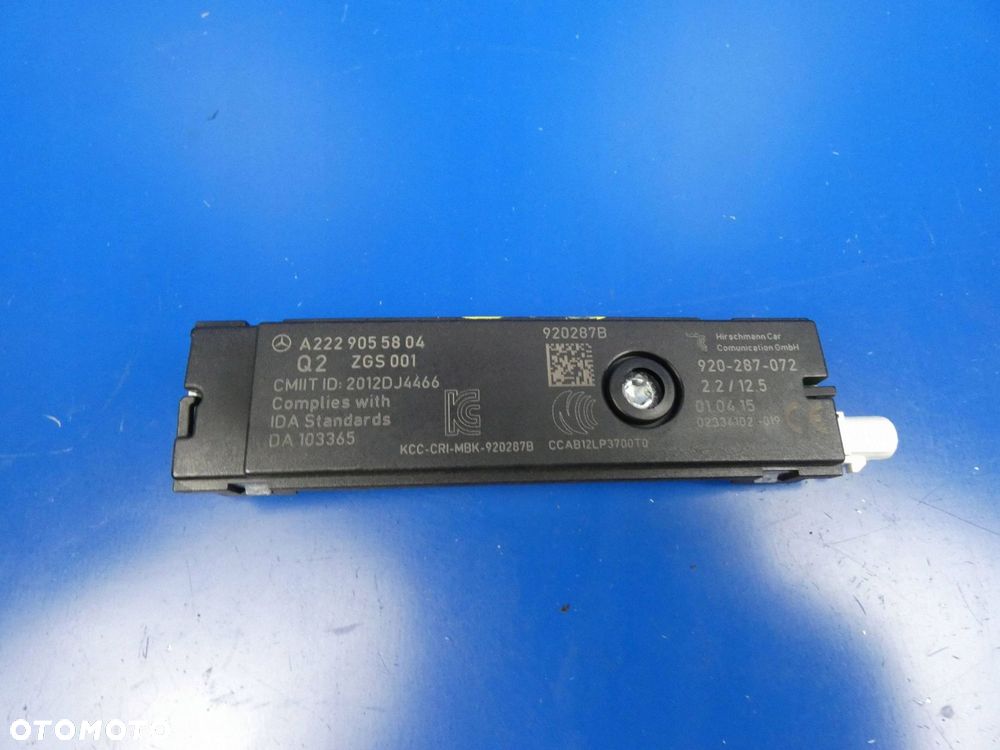 Wzmacniacz antenowy Mercedes-Benz C W205 A2229055804 - 1