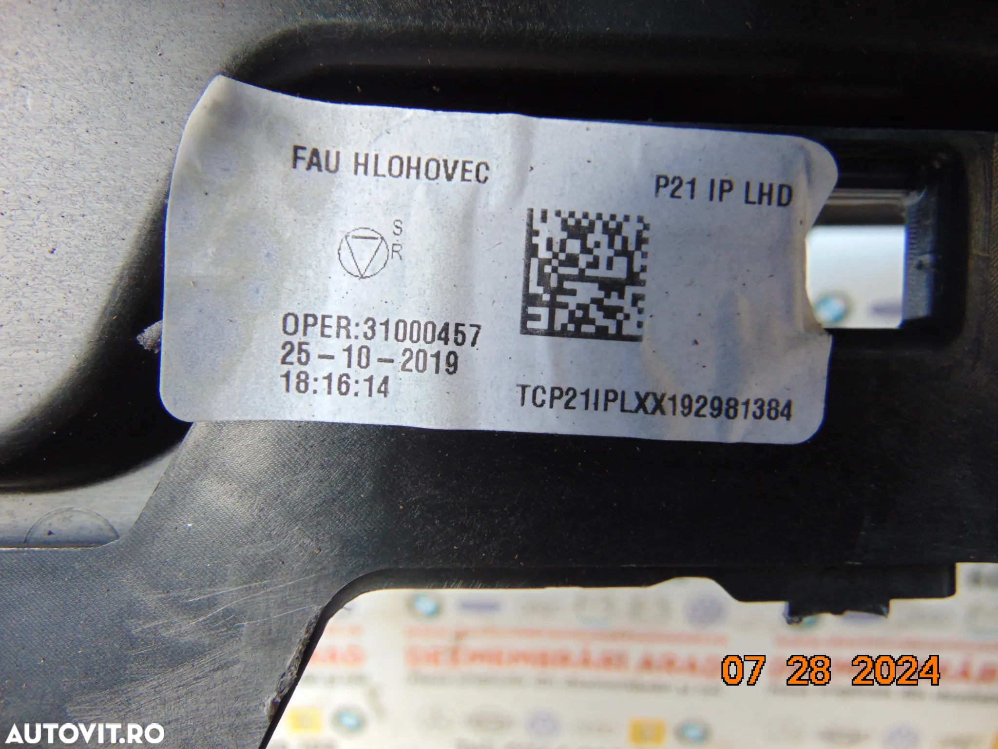 Plansa bord Peugeot 208 dupa 2019 kit plansa bord airbag sofer pasager centuri fata stanga dreapta - 9