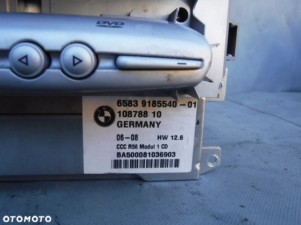 MINI R56 RADIO CD NAWIGACJA NAVI 9185540 - 3