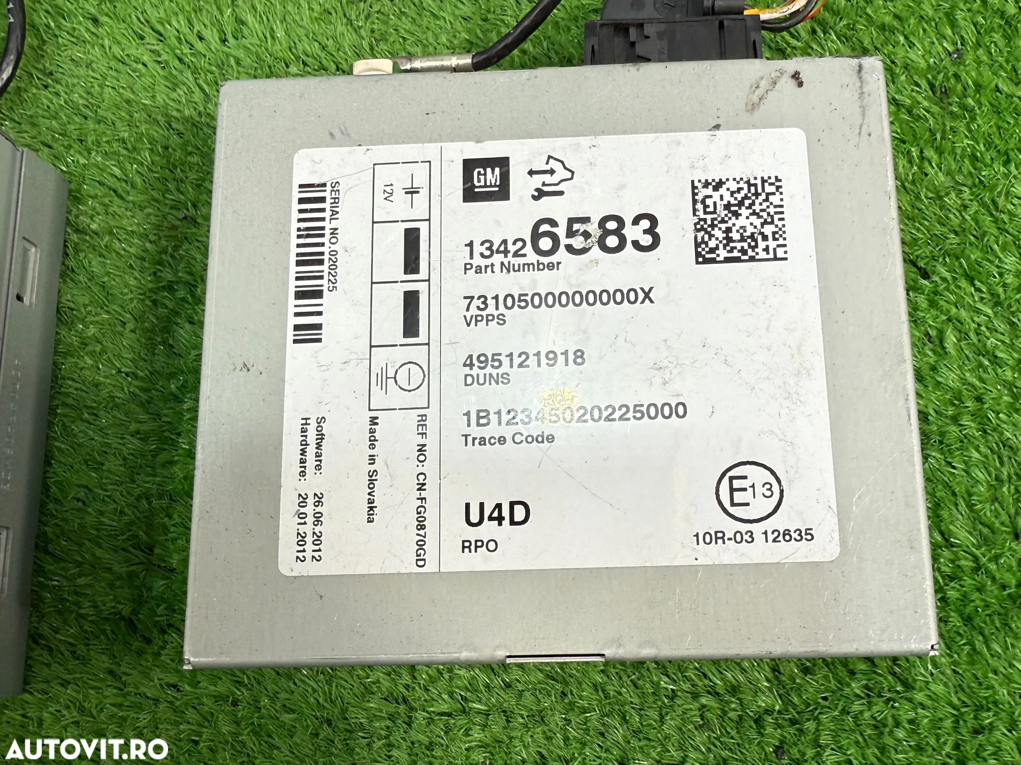 EMITATOR RECEPTOR AUDIO OPEL INSIGNIA T 2.0 DIESEL 2013 2008-2018 / OPEL ASTRA J 2.0 DIESEL 2013 2009-2018 / COD OEM 13426583 13435756 - 8