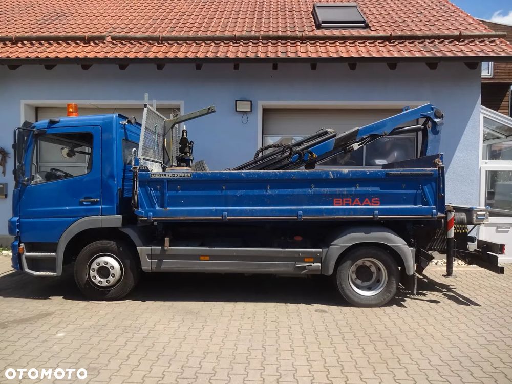 Mercedes-Benz ATEGO 4x2 1224 WYWROTKA KIPER miller + HDS dzwig żuraw PALFINGER + CZERPAK + WIDŁY // NISKI Potwierdzony przebieg!!! - 3