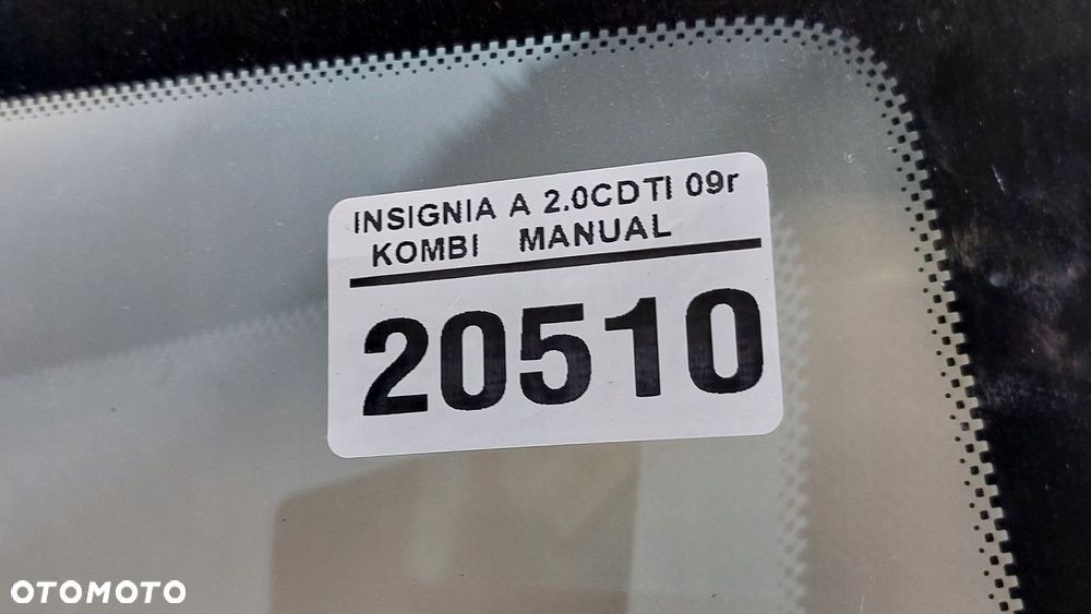 szyba przednia czołowa opel insignia a 09r pod sensor - 6