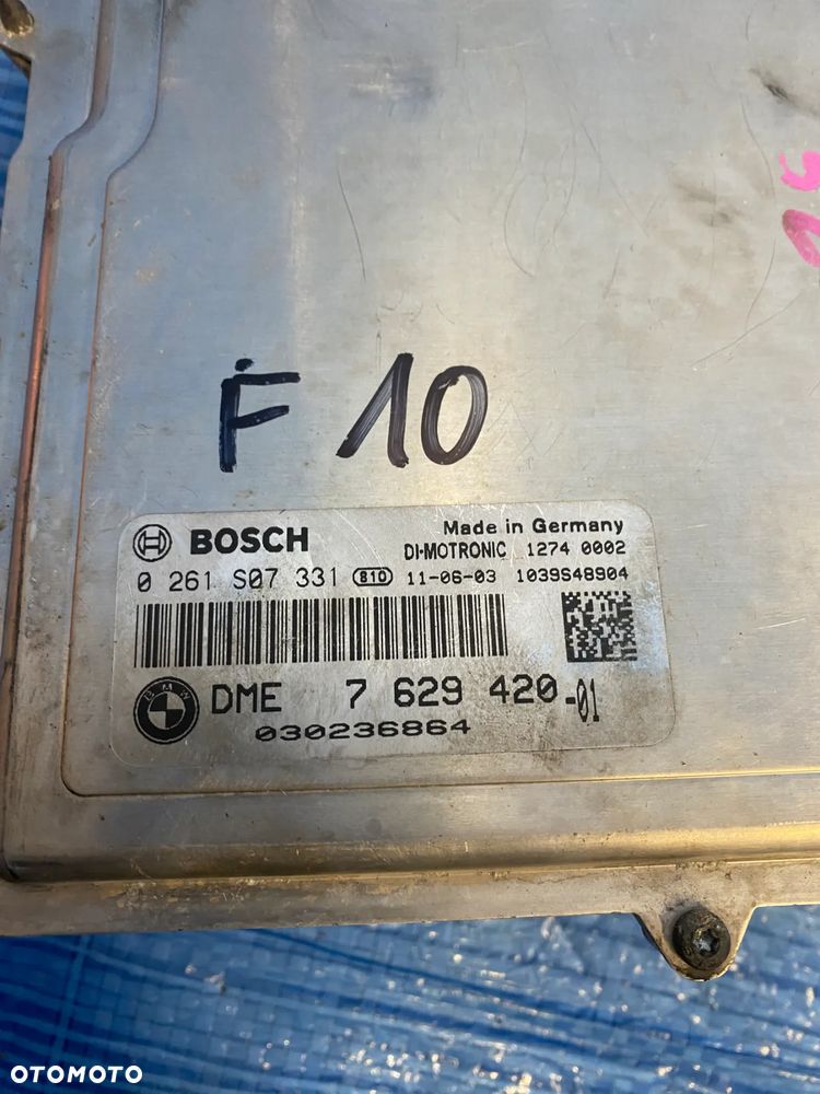 KOMPUTER STEROWNIK SILNIKA ECU N55 535i BMW F01 F07 F10 F11 F25 X3  7629420 0261S07331  ORYGINAŁ - 5