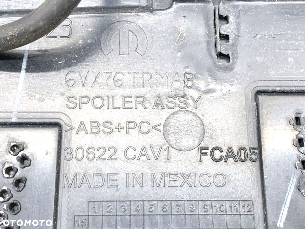 SPOILER  JEEP COMPASS (MP, M6) 2016 - 2022 1.4 MultiAir 103 kW [140 KM] benzyna 2017 - 2022 - 5