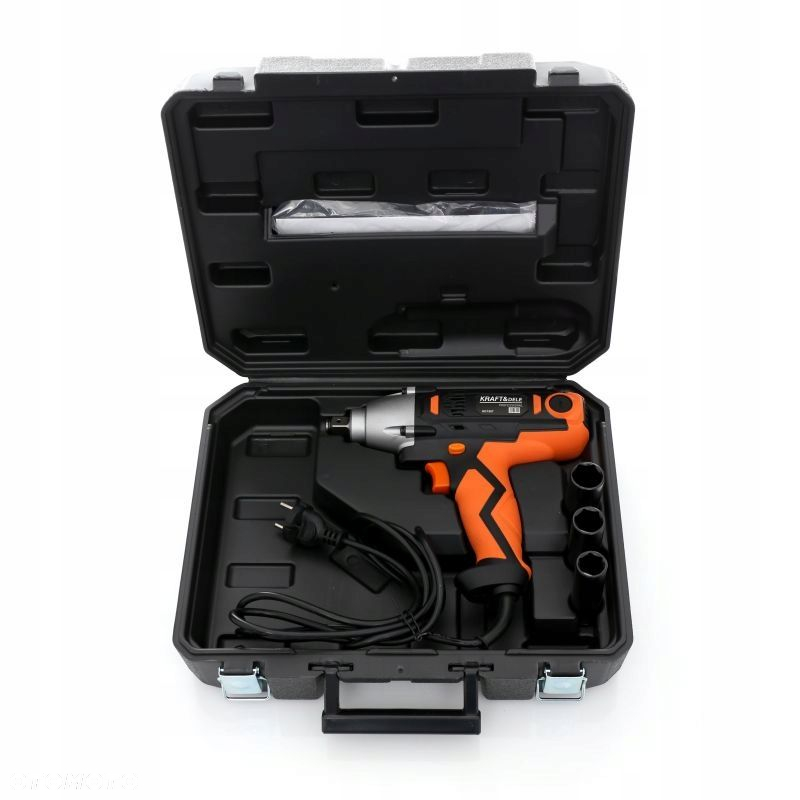 ELEKTRYCZNY KLUCZ UDAROWY 2100W 800Nm 1/2" WALIZKA 3 NASADKI KRAFT KD1557 - 7