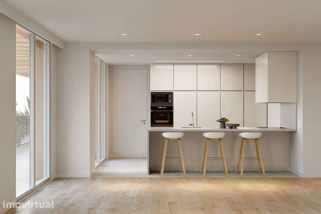 LA - Apartamento T3 Novo c/ Varanda, 2 Lugares de Garagem na Maia - Grande imagem: 2/24