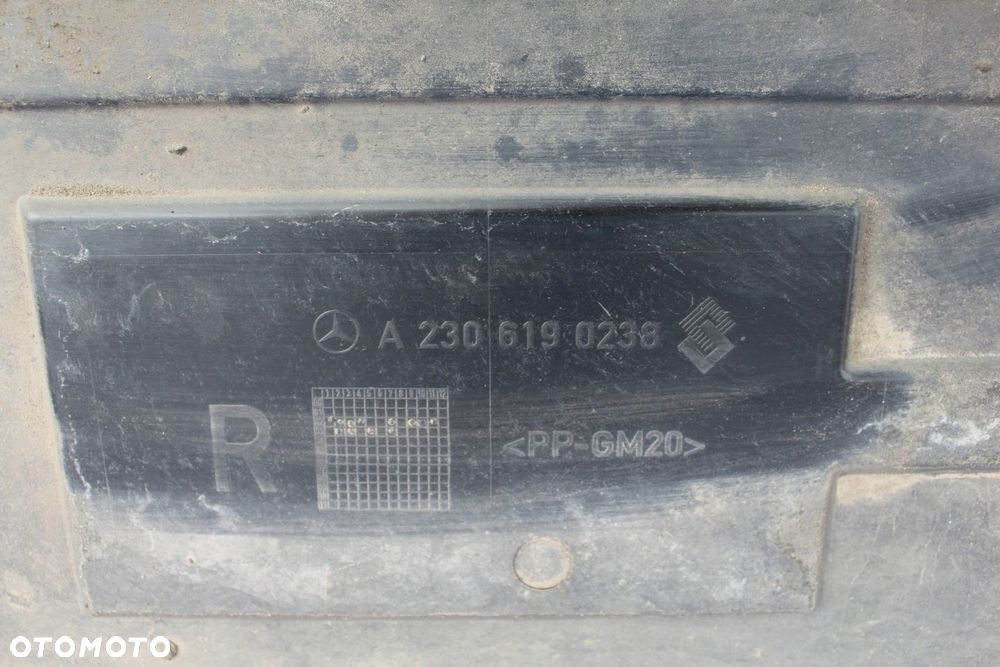 Osłona podwozia prawa OE Mercedes SL R230 W230 A2306190238 - 7