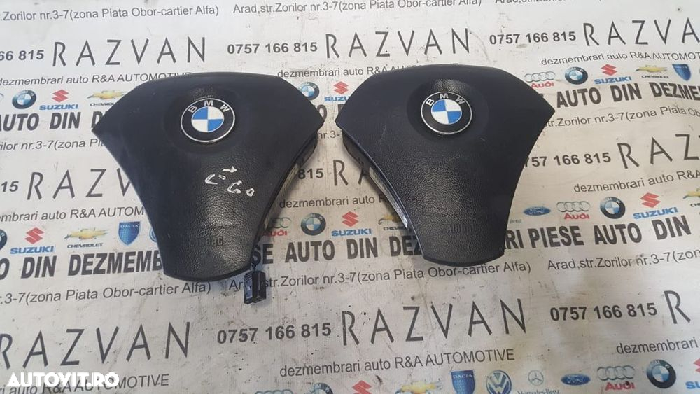 Airbag Volan BMW Seria 3 E90 E91 Seria 5 E60 E61 Livram Oriunde In Tara - 2