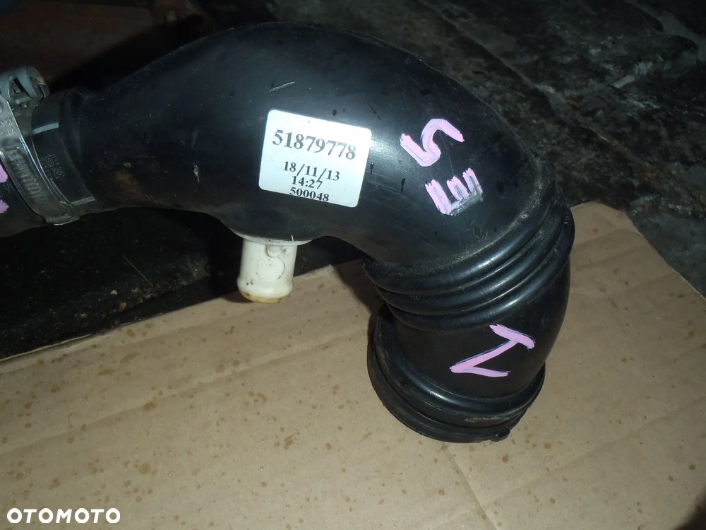 rura przewód odma powietrza turbiny przepływomierza fiat doblo Qubo fiorino 500 panda grande punto evo mito euro 4 5 1.3 multijet - 9