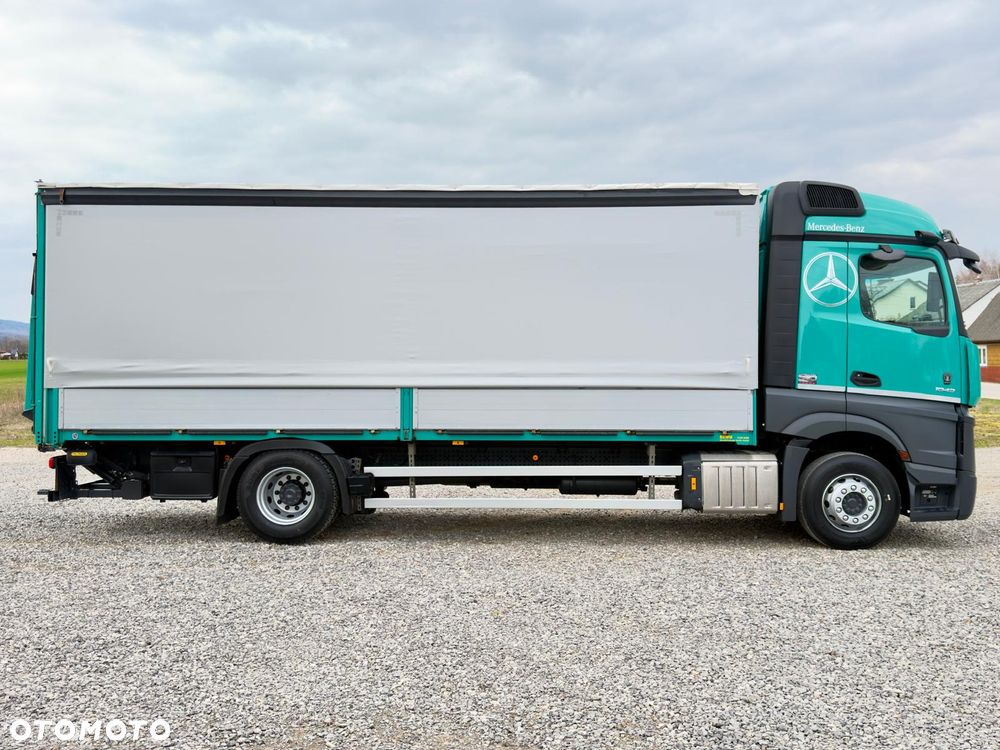 Mercedes-Benz ACTROS 1843 / BURTO-FIRANKA/ KABINA TYPU SALONKA / WINDA  / WIRTUALNY KOKPIT / KAMERY / NOWE OPONY / 18PALET / 8TON ŁADOWNOŚCI / AUTOMAT / DUŻY SILNIK  / SYPIALKA / SERWISOWANY / 2021 / JAK NOWY  / E6 - 10