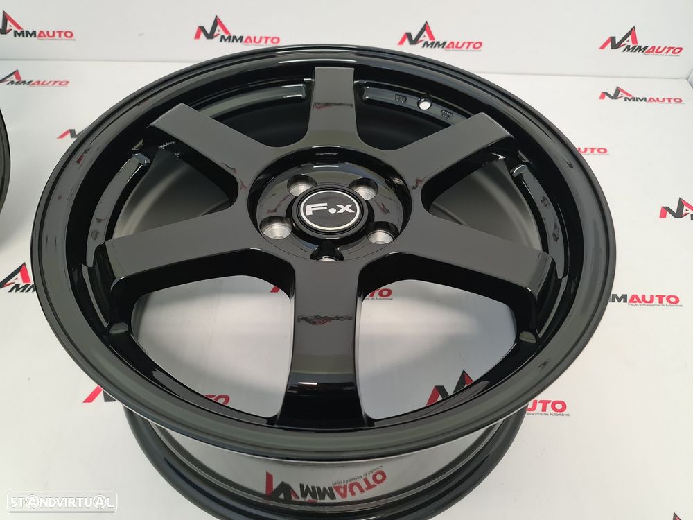 Jantes Fox PF1 Preto Brilho 17 (5x100) - 5
