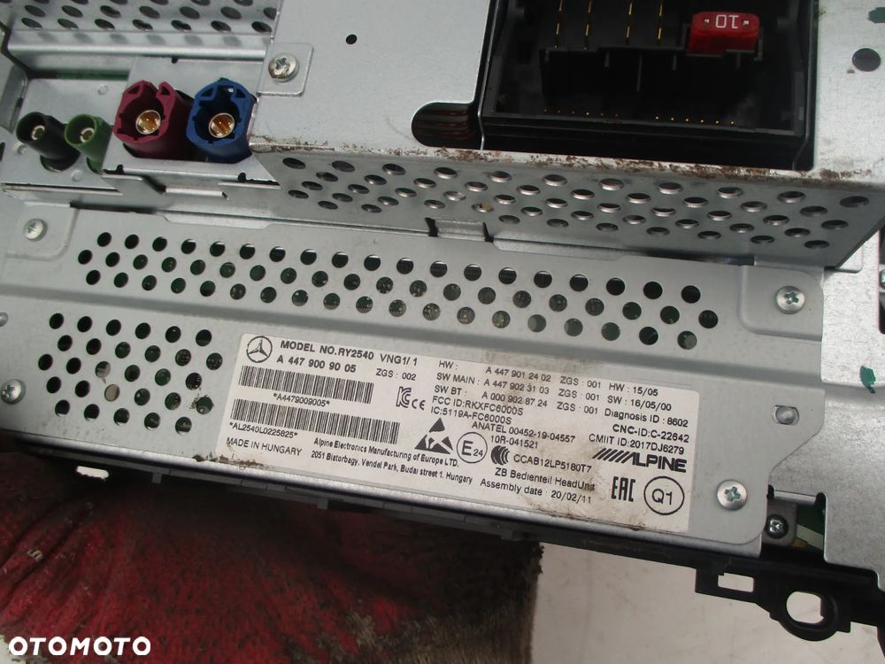 MERCEDES VITO VIANO W447 RADIO W4479009005 - 2