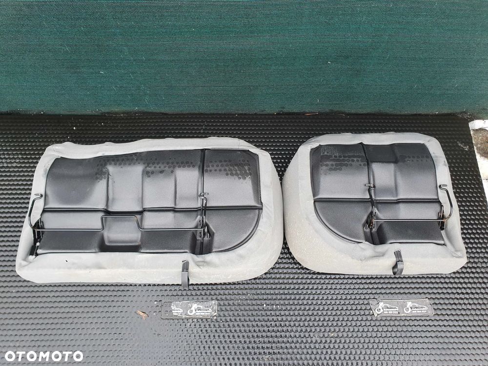 Fotele Fotel Kanapa Welur Jasne Siwe Podlokietnik VW Golf IV 4 3 drzwi komplet - 39
