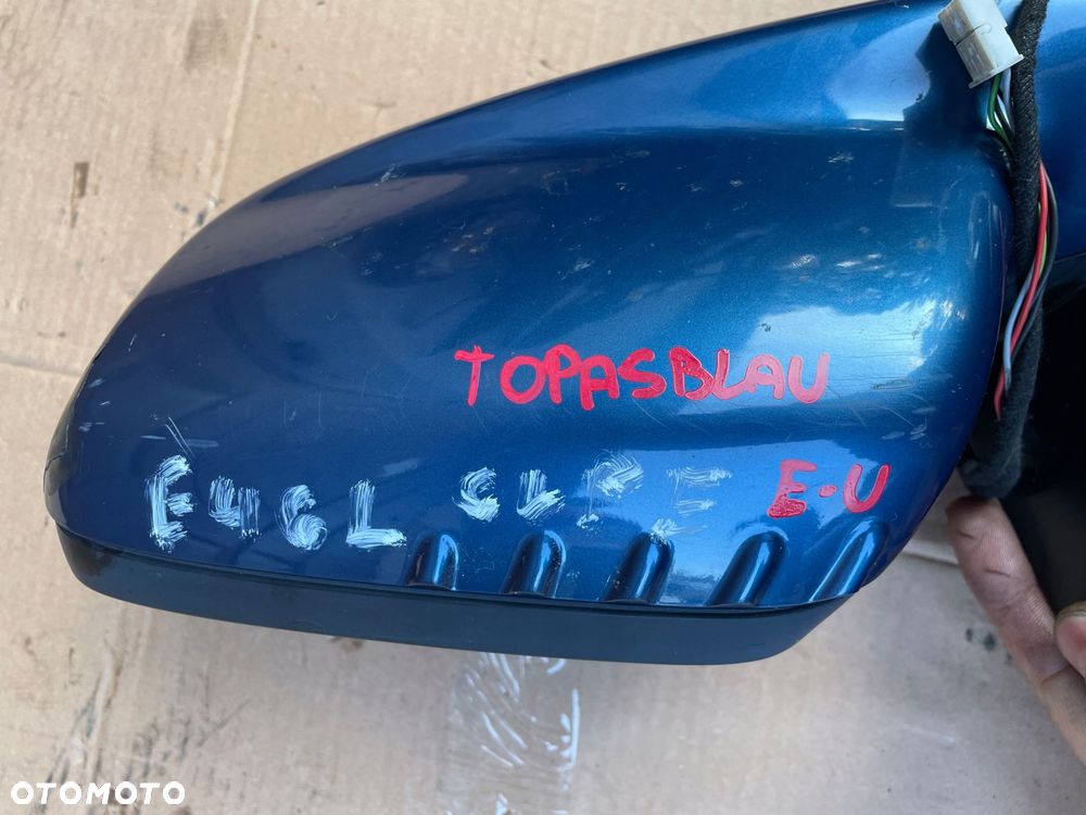 lusterko lewe bmw e46 coupe cabrio europa topazblau - 5