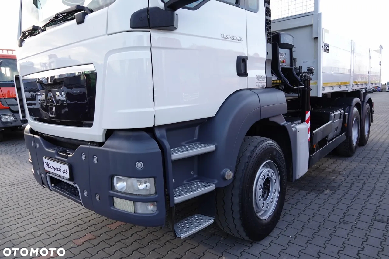 MAN TGS 33.360 / 6x4 / WYWROTKA TYLNOZSYPOWA 5,8 M + HDS HIAB XS 122 / STEROWANIE RADIOWE / HDS ZA KABINĄ / EURO 5 / MANUAL - 10