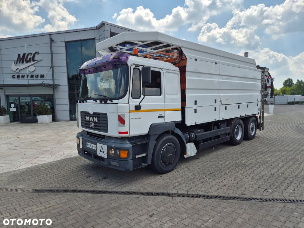 MAN FE 28.460 6X4 / WUKO / ASENIZACYJNY / ASSMANN / RECYKLING / 7000L + 1700L / NIE RDZEWKA BECZKA / SERWISOWANY / SOLIDNA ZABUDOWA / CZYSZCZENIE KANALIZACJI - 2