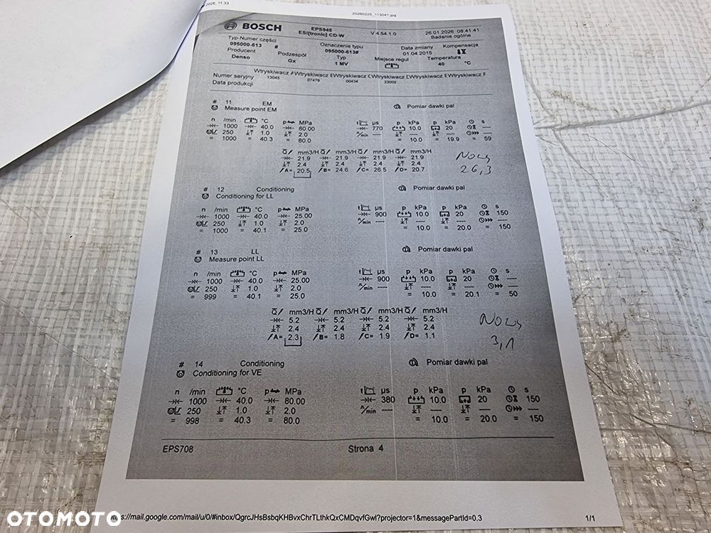 WTRYSK WTRYSKIWACZ OPEL ASTRA K J INSIGNIA B MERIVA B 1.6 CDTI 55578075 - 11