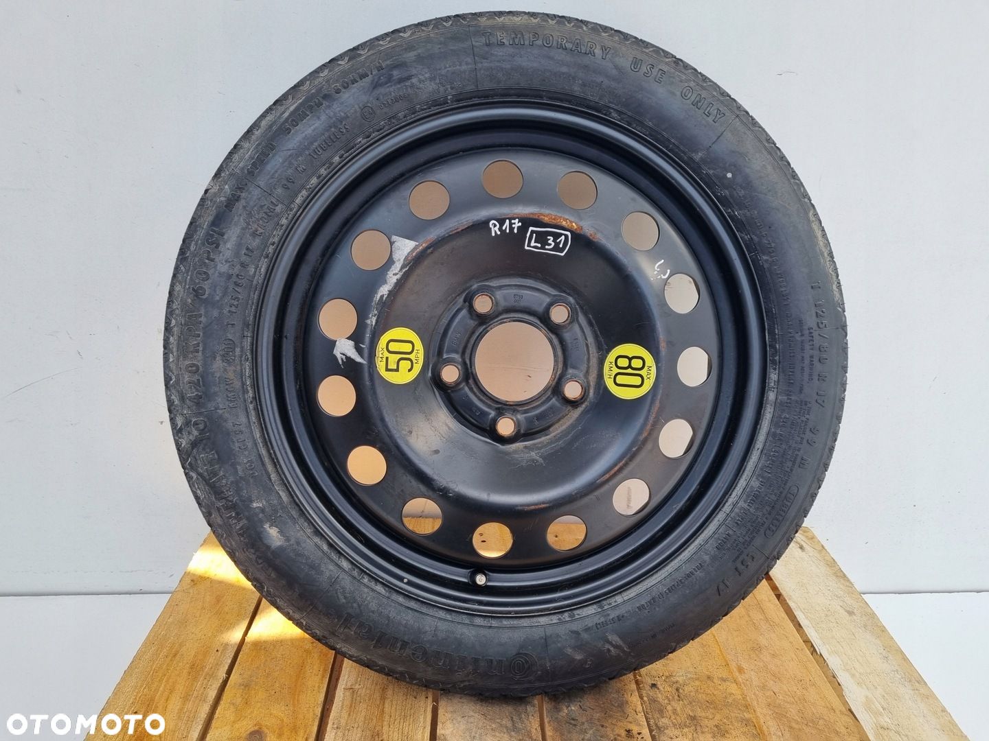BMW E46 E60 X3 KOŁO DOJAZDOWE dojazdówka 125/80 R17 5x120 6750007 - 1