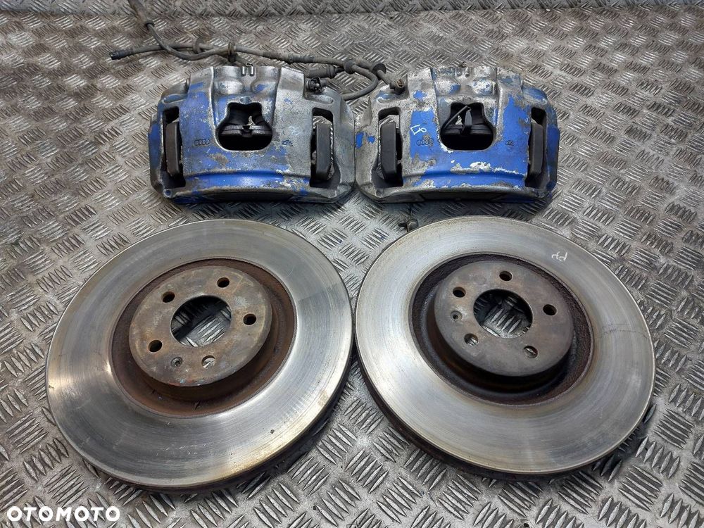 TARCZE HAMULCOWE PRZÓD + KLOCKI + ZACISKI AUDI A7 4G 3.0 TFSI - 1