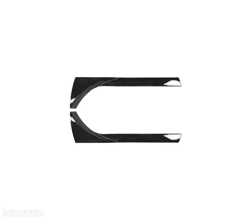 EXTENSÕES LATERIAS DE AILERON VOLKSWAGEN VW TIGUAN 16-20 PRETO BRILHANTE - 2
