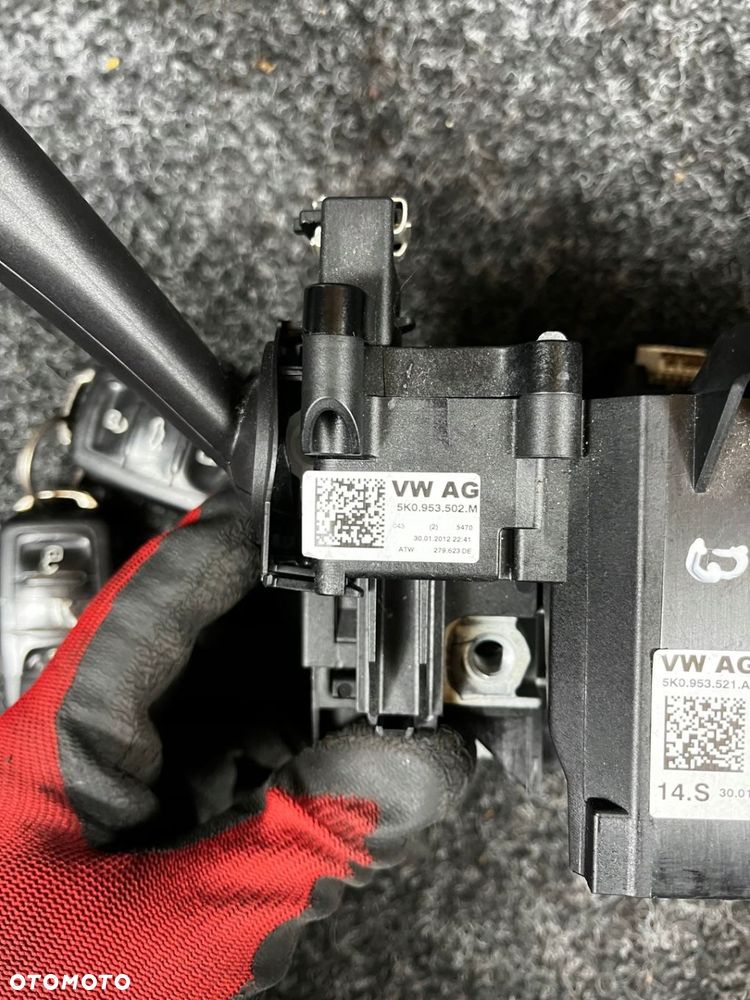 przełącznik zespolony 5K0953521 stacyjka kluczyk 1K0905851B - 6