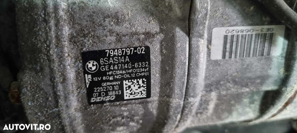 Compresor ac clima BMW F40 F44 cod 7948797 6SAS14A - 1