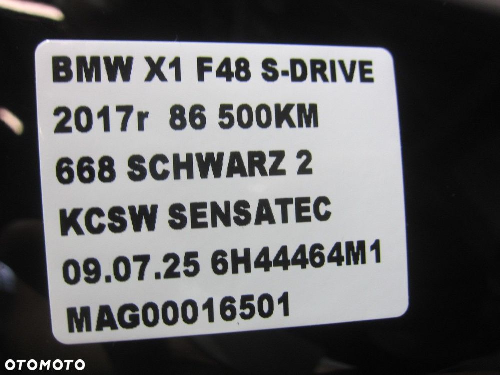 BMW X1 F48 668 SHWARZ 2 BŁOTNIK PRAWY PRZEDNI PRAWY PRZÓD 7427300 CZARNY - 13