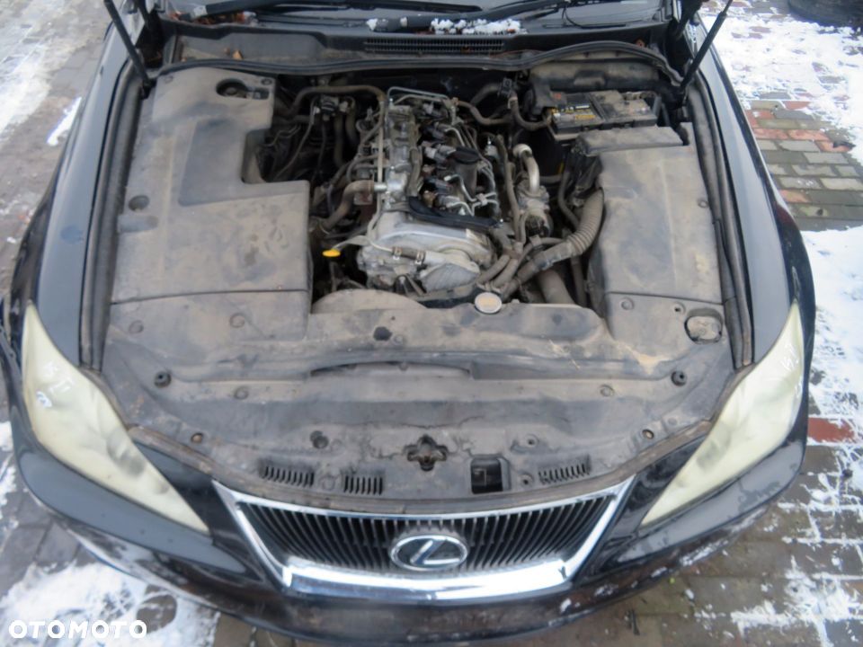 MASKA ZDERZAK BŁOTNIKI LAMPY IS II E2 212 LEXUS 2005-2010 CZARNY PRZÓD KOMPLETNY - 15