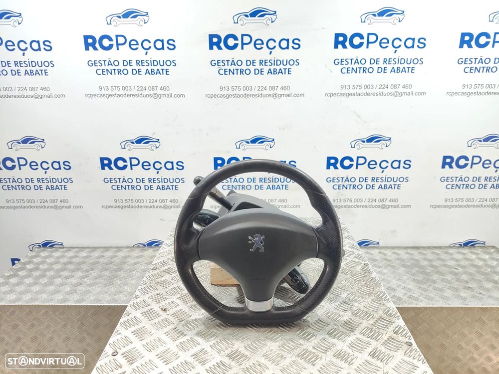 Volante completo Flat Bottom em pele perfurada Original Peugeot RCZ - 8