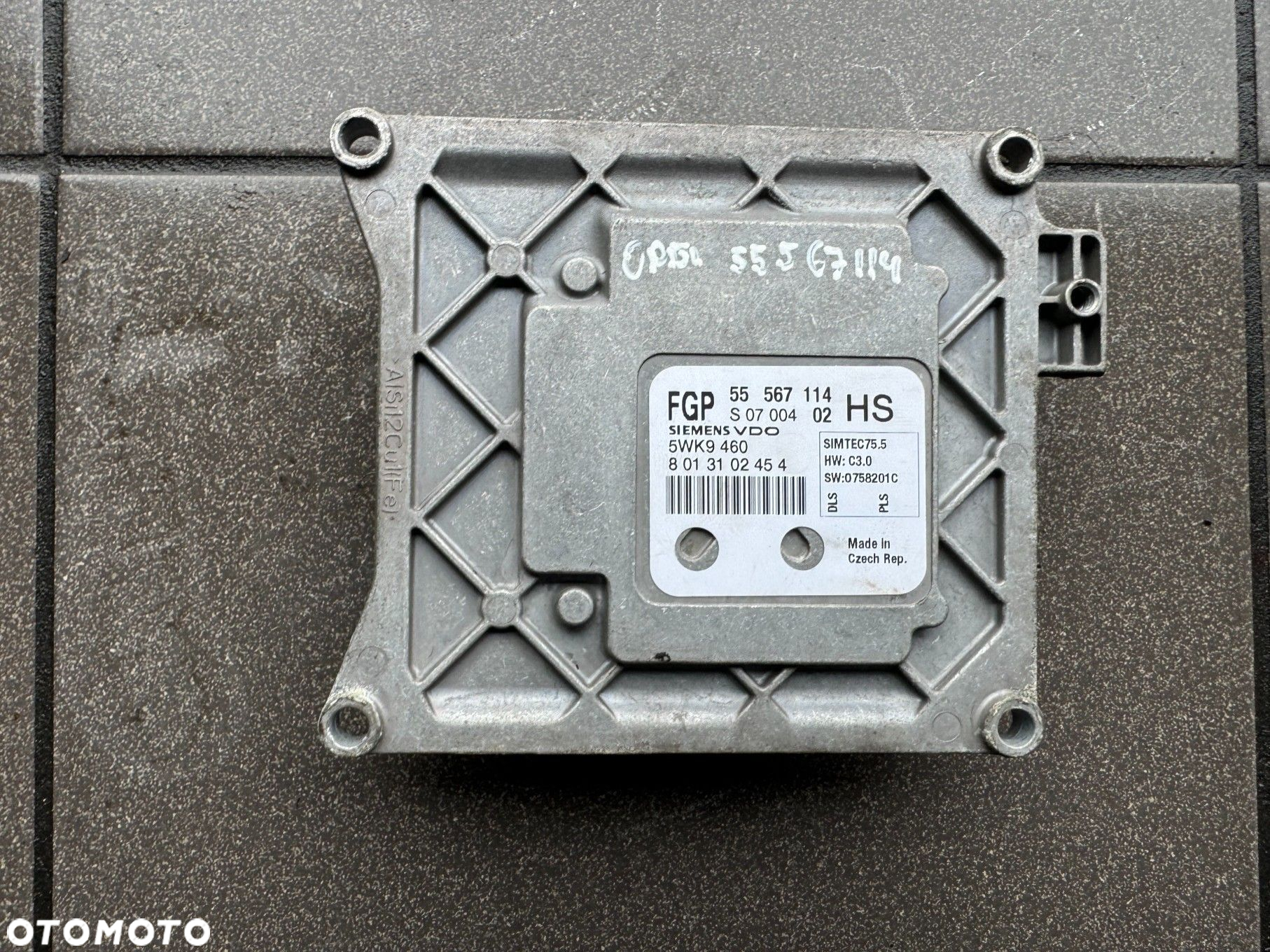 STEROWNIK SILNIKA OPEL 555627114 - 2