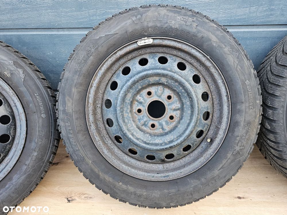 KOŁA FELGI STALOWE OPONY ZIMOWE TOYOTA AVENSIS 5x114,3 205/60/16 R 16 et39 - 5