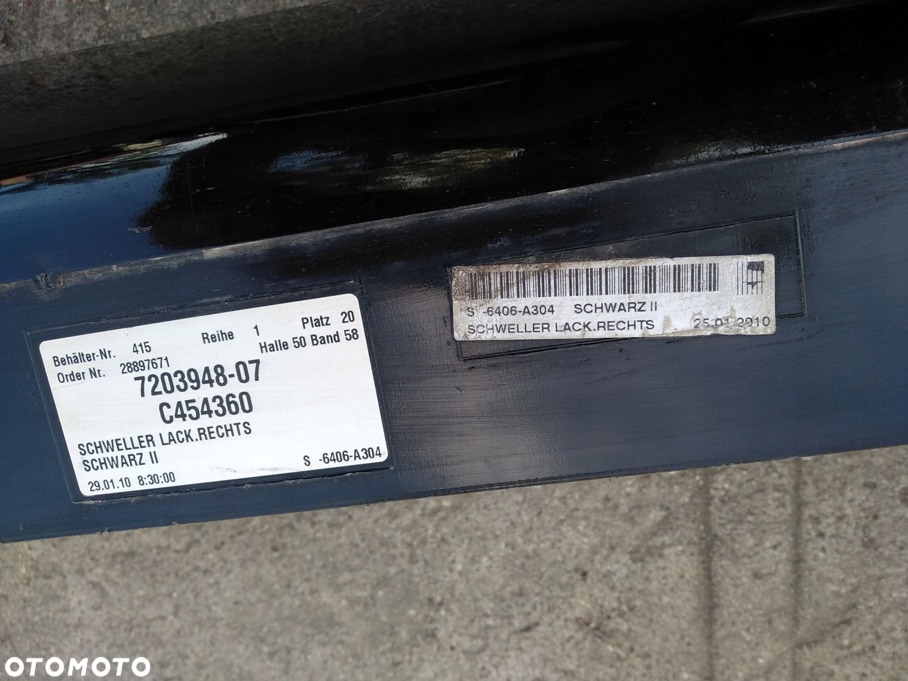 Próg listwa progowa prawa BMW 5GT F07 7201252 - 8