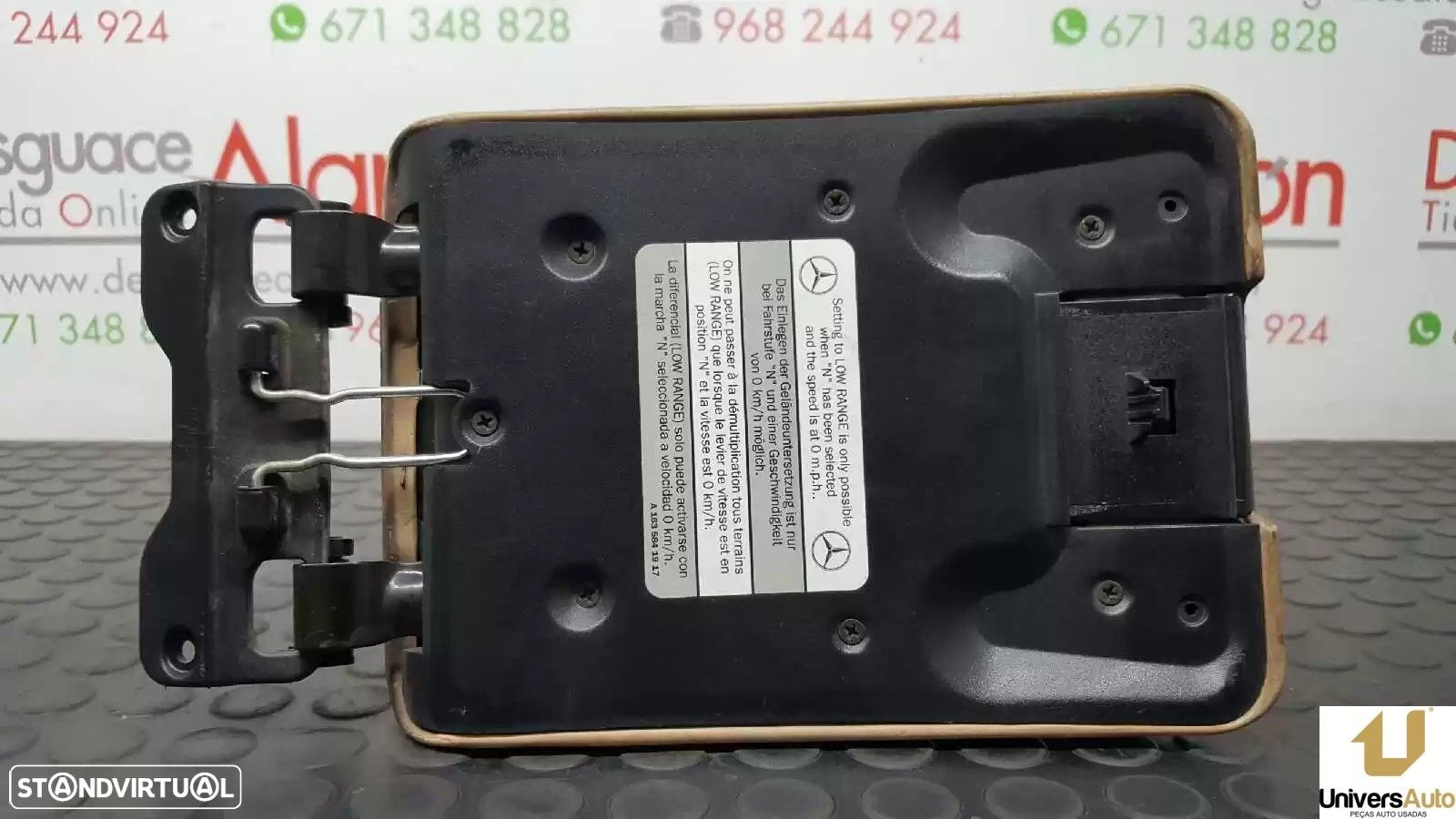 APOIO DE BRAÇOS CENTRAL MERCEDES-BENZ CLASSE M 2001 -A16368007781434 - 1