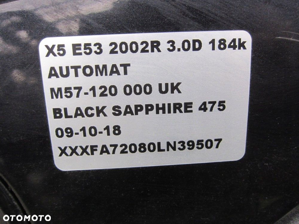 BMW X5 E53 ZDERZAK PRZEDNI PRZÓD 475 CZARNY KPL - 13