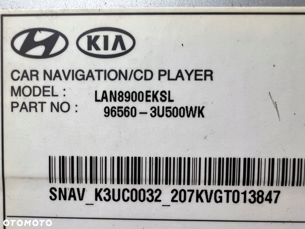 kia sportage iii radio nawigacja navi ekran wyświetlacz 96560-3u500wk - 9