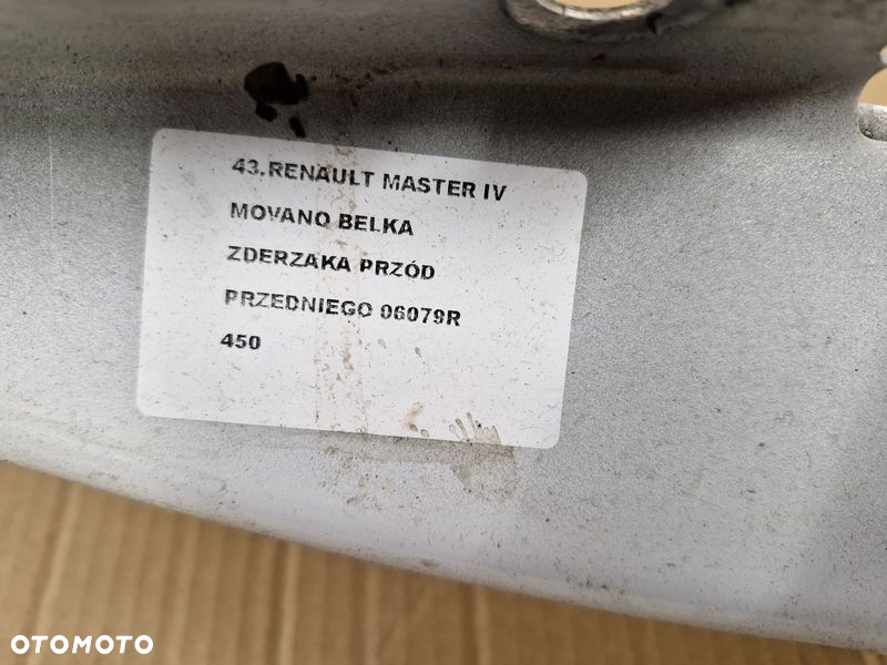 RENAULT MASTER 3 III MOVANO B BELKA ZDERZAKA PRZÓD PRZEDNIA WZMOCNIENIE 06079R - 8