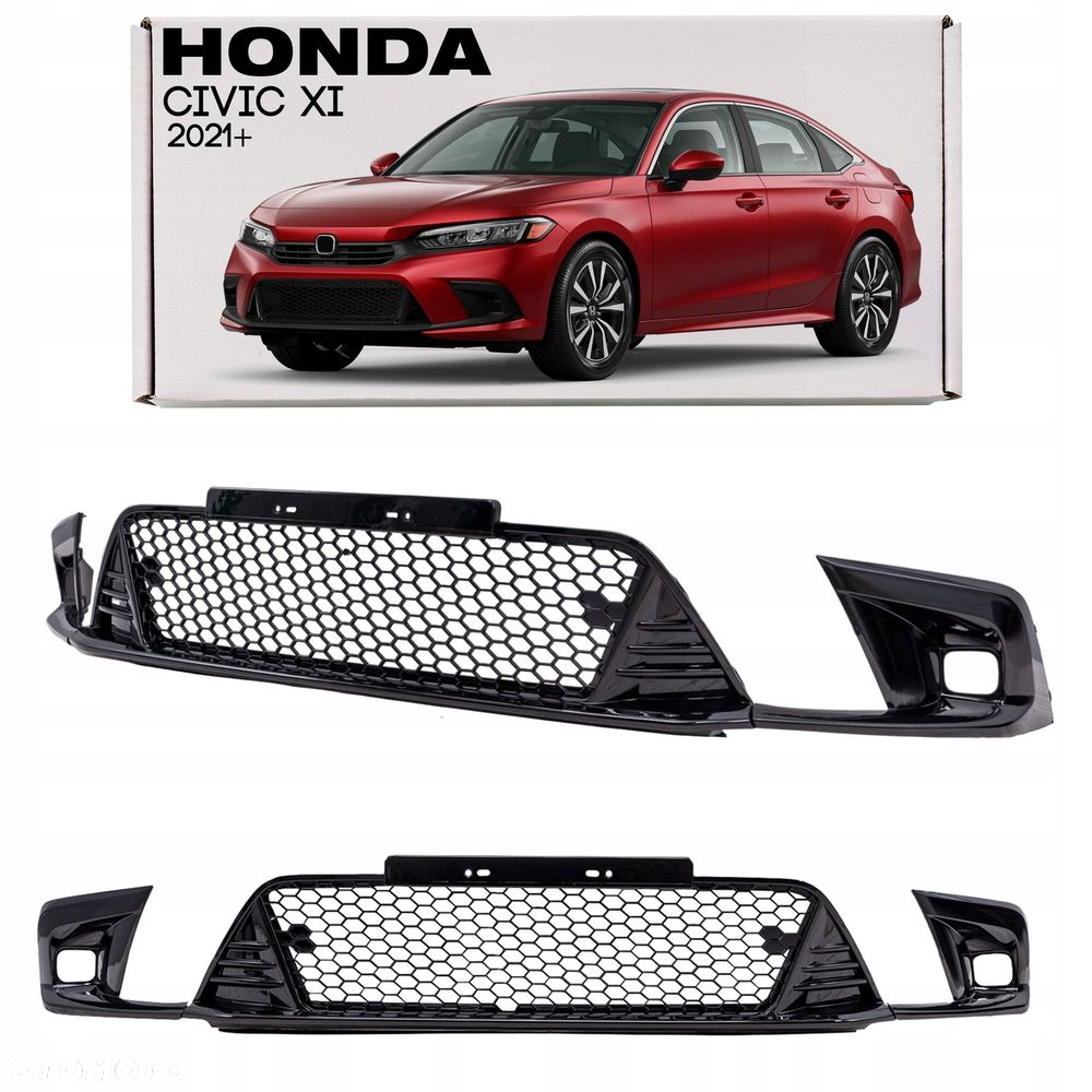 honda civic xi 2021+ kratka przedniego zderzaka środkowa - 1